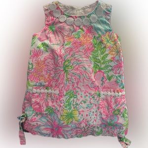 Lilly Pulitzer girls 2T flowers shift dress